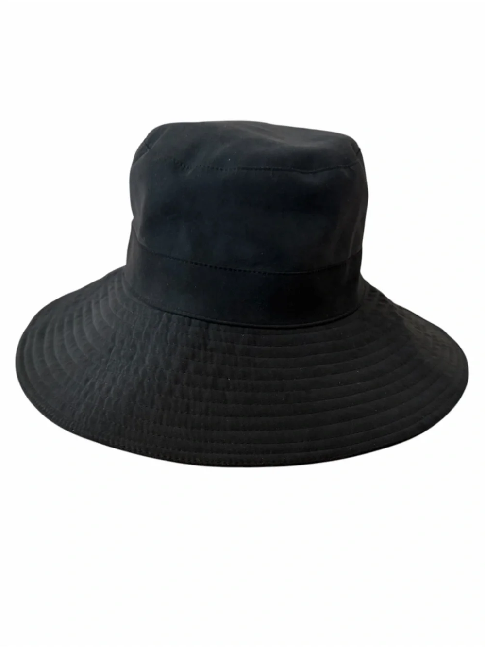 Authentic Hermès Milo Technical Waterproof Bucket Hat Black 56 Packable Sun Hat